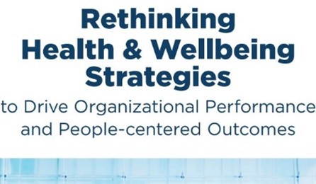 Rethinking Health and WellBeing